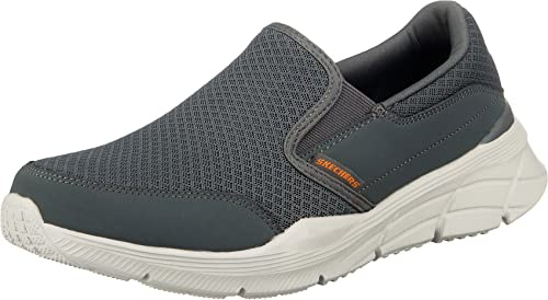 Skechers EQUALIZER 4.0, Men's EQUALIZER 4.0, Grey (Charcoal Mesh/Pu/Orange Trim Ccor), 12 UK (47.5 EU)
