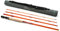 6 W Moonlit Lunar S-Glass Fiberglas Fliegenfischrute (2,4 m, 4 Stück, Orange)