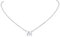 FindChic Buchstaben M Damen Kette mit Buchstaben Mini Alphabet Anhänger Silber M Anfangsbuchstaben Kette Edelstahl Initial Necklace für Mädchen Mama Freundin Familien