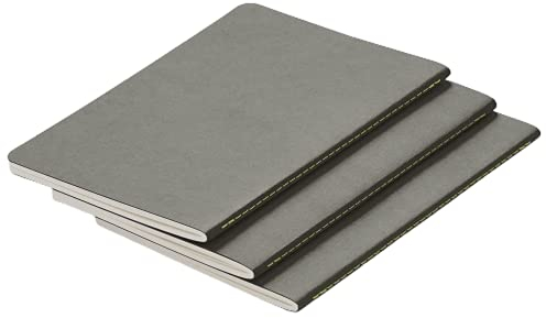 Lamy LBB-A5GR Booklet, Papier, Grau, A5, 3 Packungen