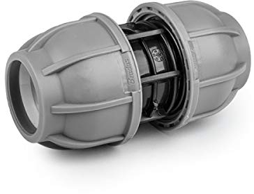 Kupplung 20mm PE Rohr Verbinder Fittings Klemmfittings Klemmverbinder Bradas 6325