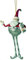 Weihnachtsmann Gabenträger Weihnachten Baumschmuck Figur Deko Hänger Christbaumschmuck 16 cm (Silber-rot mit Geschenk)