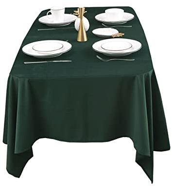 Tischdecken RENRUIRUI- Samt Grün Rechteckig Waschbar Restaurant Küche Esszimmer Buffet Tisch Hochzeit Bankett Events (Size : 140X230cm)