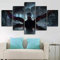 SINGLEAART® Leinwanddrucke,5 Teilige Leinwand,5 Stück Wandbild,Wohnzimmer Dekoration,Tokyo Ghoul Anime Ken Kaneki,150×80cm,Mit Rahmen,Modular Wandkunst Brettmalerei