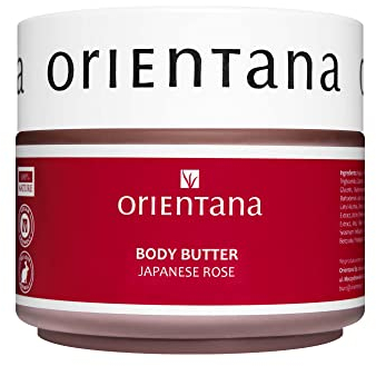 Orientana - Natural Body Butter Japanese Rose | Deeply Moisturize And Regenerate | Nourishes & Firms Skin | Smoothes & Softness Body - 100g