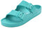 VICT POPU Mules pour femme avec semelle intérieure - Sandales plates antidérapantes - Pour l'été - Décontractées - En EVA - Pour adulte, Lac bleu, 41 EU