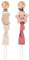Bohoman Catenella Portaciuccio, 2 PCS Clip per Ciuccio Neonato Catena per ciuccio Bambino Clip Ciuccio Corda per Ciuccio con Clip per Ragazzi e Ragazze Lavabile Adatto a Tutti i Ciucci