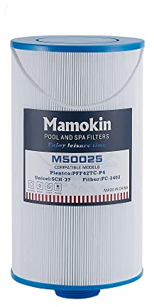 Mamokin Remplace Le Filtre de Spa FC-2402, Watkins 303279, PFF42TC-P4, 78460, SD-01322, Filtre à débit Libre et Lifesmart, Filetage MPT de 3,8 cm (Filetage Fin), 1 Paquet