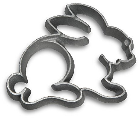 KITCHEN SUPPLY WHOLESALE Scandinavian Rosette Achappam Mold - Rosette Cookie Tool - Aluminium Cast Waffle Mold for Kitchen Baking Cooking Housewares (Bunny Rabbit)
