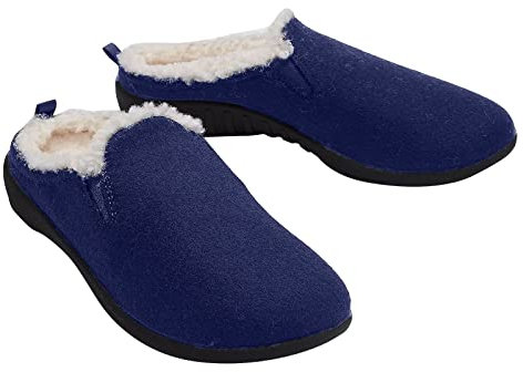 Relaxo Hausschuhe für Damen, Winter-Slipon-Schuhe, atmungsaktiv, Plüsch, Thermo-Flats, lässige Indoor-Hausschuhe, modische Damen-Hausschuhe, G, B, A, grau, 37, 38, 39, 40, 41, 42, 1585, a, 42-43
