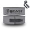 Beast Power Gear Gewichthebergürtel mit Hebelschnalle, 10 mm, 13 mm dick und 10 cm breit, inklusive Riemen, fortschrittliche Rückenstütze für Gewichtheben, Männer und Frauen (Größe M, Grau)