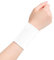 Lin’s Liliana Premium 2X Schweißband Sport Absorbierende Gelenkband, Handgelenkhalter Weiche elastisch für Golf Tennis Basketball Fussball (Weiß)