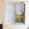 Generico Tende da cucina ricamate con filato Dolly，Tenda per Soggiorno Camera Balcone Finestra e Interni 2 Pannelli,Bianco,60x240cm