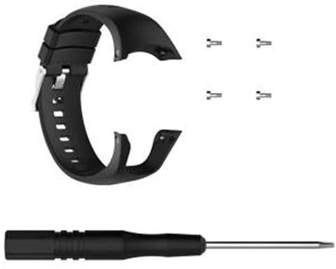 MYAYD Cinturino di ricambio in silicone per Suunto Spartan Trainer Wrist HR, cinturino con 1 cacciavite e 4 viti