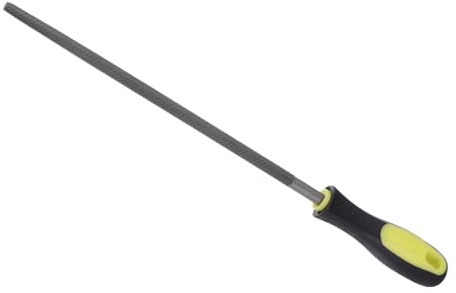 CoCud Limatón Redondo, Longitud de Lima de 10, Lima de Mano de Acero al Carbono de Corte Medio con Mango Antideslizante, para Dar Forma a Metal, Madera, Plástico, 1 Pieza