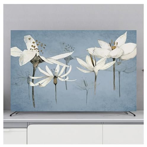 FUELIX TV Dust Cover, 32-80 Inch TV cover dust cover TV/PC Covers Indoor Display Cover TV/PC screen protector sun/dust protection, dustproof for LCD LED TVs, TV dust cover D,49-52in