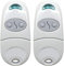 Lot de 2 télécommandes TOP-432NA 433,92 MHz pour porte de garage compatible avec TOP432NA TOP432NA TOP432EV, blanc