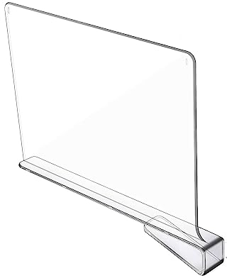 Transparente Trennwand für Kleidung, Bücher, Schindel, Schreibtisch, Aufbewahrung, Trennwand, Wandschrank, Trennwand, Regal, Ware, Acryl, Regalteiler für Schränke, Kleidung, Trennwand,