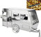 BRUBAKER Weinflaschenhalter Wohnwagen - Metall Flaschenhalter Camping - Wein Geschenk für Camper - Flaschenständer Dekoration mit Grußkarte