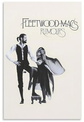 CTATOGE Fleetwood-Poster, Mac-Poster, Leinwand, Gemälde, Wandkunst, Bild, Heimdekoration, Druck für Schlafzimmer, Wohnzimmer, 30 x 45 cm, ungerahmter Stil