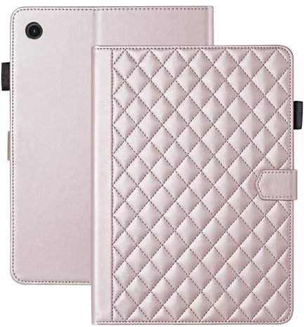 Vaitasy Custodia per Lenovo Tab M10 FHD Plus 10.3 Pollici 2020 TB-X606X/X606F Business Pelle PU Tablet Cover per Lenovo M10 Plus con Portafolio Supporto Funzione Oro rosa