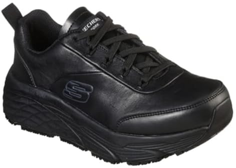 Skechers Sneaker MAX Cushioning Elite SR, Glattleder, Schwarz, Damen