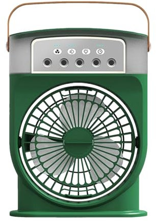 Ventilador de mano con niebla de agua, ventilador personal con diseño refrescante portátil, ventilador de pulverización de agua portátil con diseño desmontable, ventilador de niebla de agua para