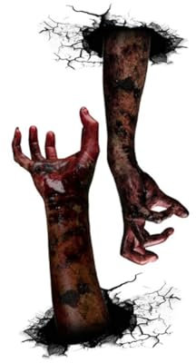Gadpiparty Halloween-wandtattoo Gruselige Geisterhände Aufkleber Horror-wandtattoo Abnehmbar Pvc Für Zuhause Bar Büro Fenster Deko Wandaufkleber