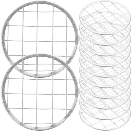 Tofficu 12stücke Teiliges Metall-blumengitter Für Mason Jars Wiederverwendbares Stabiles Eisen-gitter Als Einmachglas-zubehör Multifunktional Als Blumen Stifthalter Geeignet Leicht Zu Rein
