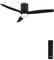 CREATE / WINDCALM S/Ventilador de techo ABS con luz negro con mando / 40W, Silencioso, Ø112 cm, 6 velocidades, 3 temperaturas de luz, temporizador, función verano-invierno