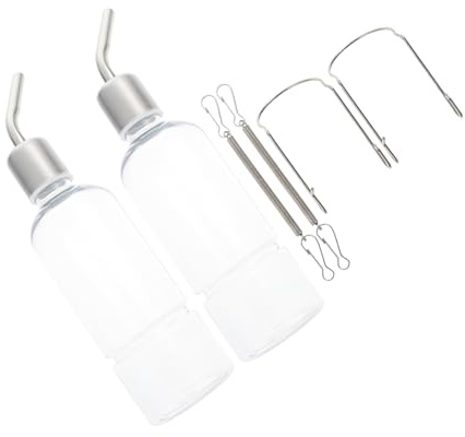 Milisten 2pcs Hanging Water Bottle Dispenser Water Feeder for Rabbits Bunny Accessories