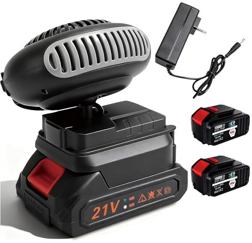 Battery Powered Heater, Rechargeable Portable Heater with Anti Tilt Design & 1500mAh Long and Fast Lasting Heating (10-cell Battery*2)
