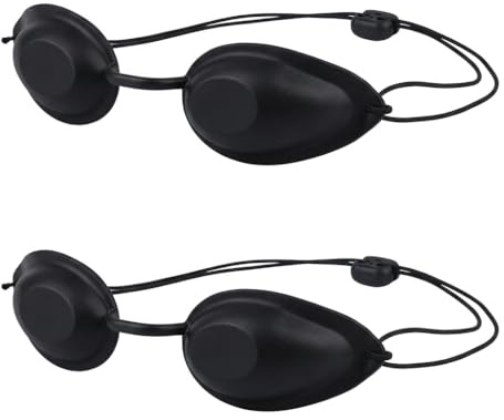 Piaeny Solarium Brille & UV Schutzbrille für Rotlichtlampe, Professioneller Augenschutz gegen Infrarot & IPL Laser, Verstellbare Sicherheitsbrille für Solarium, Lichttherapie & Sonnenbank