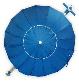 Pincho Sombrilla Playa Grande 240 Cm, Antiviento Hasta 35Km/H, Proteccion UV 50, Tubo Aluminio, 16 Varillas Fibra Vidrio, Palo Reclinable, Sombrilla Plegable Playa, Ligera, Bolsa Transporte (Color 30)