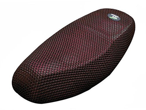 sourcing map Sitzbezug SitzAbdeckung XL Motorrad 3D wasserdicht Atmungsaktiv Elastisch Netz Schwarz Rot