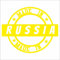 Jintora - Autoaufkleber Tuning - Auto Aufkleber - Made in Russia - 121x99 mm - Auto Sticker Bus Fenster Heckscheibe Camper wetterfest Outdoor Sticker Auto Deko LKW Tuning Selbstklebend - gelb