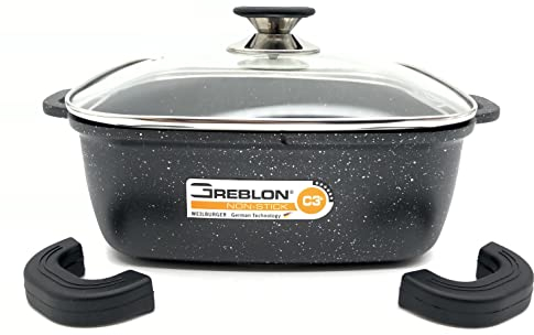 ESPACE CUISINE Spazio Cucina; pentola Quadrata, 24 cm, Antiaderente, Senza PFOA.