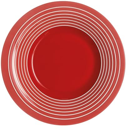Assiette creuse rouge 21,5 cm Factory
