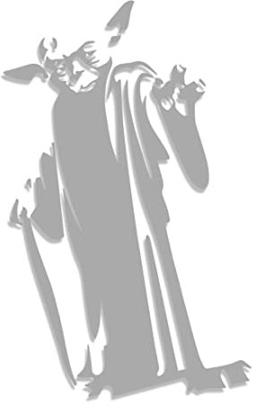 Decus Yoda Star Wars XXL 0228 (Silber) // Sticker OEM JDM Style Aufkleber