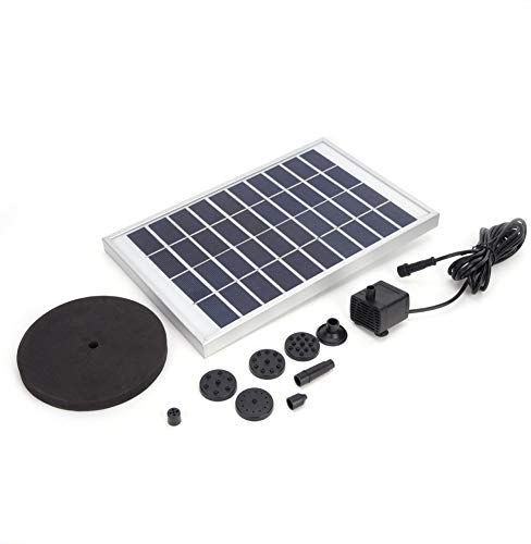 Bomba de agua solar, mini bomba agua Fuente de piscina de alta eficiencia con placa flotante Bomba solar sin escobillas para fuente de piscina Fuente de rocalla Tanque de peces Circulación de agua