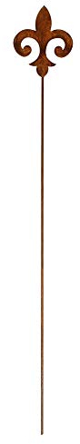 Manufaktur Lichtbogen Rost Gartenstecker Lilie 108 cm
