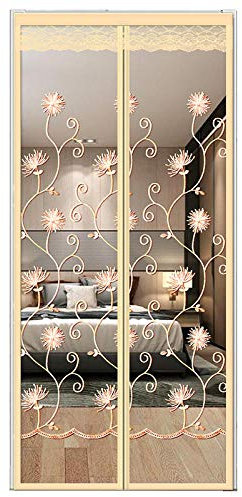ZJXSNEH Porta Zanzariera Tenda Zanzariera Estiva Cifratura Zanzariera Magnetica Coneflower Giallo 100X220CM
