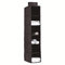 YINGGG Hängender Schrank Organizer Faltbares Hängendes Regal Hängeaufbewahrung Kleiderschrank mit 6 Fächern für Textilien hängender Stoffschrank für Pullover Kleidung, Schwarz, 20 cm