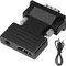 leizhan HDMI to VGA Converter Adapter, HDMI Female to VGA Male Converter Connector Adapter with 3.5mm Jack Stereo Audio Output Cable for TV Stick, Xbox 360, PS4, Roku, Laptop and More