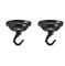 Kisbeibi Pendant Lamp Hook Set Ceiling Cover Plate Hanging Lamp Accessories Decorative Lamp Holder(Black 2pcs)