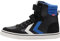hummel Unisex Kinder Slimmer Stadil High Jr Sneaker, Schwarz Carbon Black, 34 EU