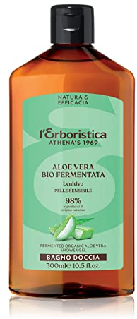 L'Erboristica Athena's - Bagno Doccia Lenitivo - Bagnoschiuma con Aloe Vera Bio Fermentata - 300 ml
