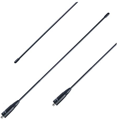 Yixianging Más era UV-XR Compatible con Nagoya NA-771 SMA- Mujer 144/430MHz Antena Dual Antena Impermeable Walkie Talkie Radio Compatible con Baofeng UV-9R Antena (Color : Black)