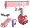Wasserpistole Elektrisch FüR Erwachsene Und Kinder,EIN-Knopf Automatisch Wasserpistole Mit GroßEr KapazitäT Wasserspeicher,Geeignet FüR Outdoor-AktivitäTen Im Sommer Schwimmbad Party Und Strand(Pink)
