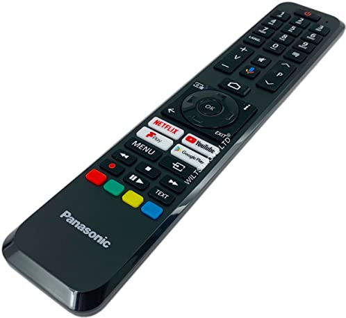Original RC45161 Replaces RC43161 Bluetooth Voice Remote Control Compatible For Panasonic 23748086 Android Smart HD HDR LED TV with Google Assistant - TX-40CX700B TX-43FX600B TX-50CX700B TX-55HX600E